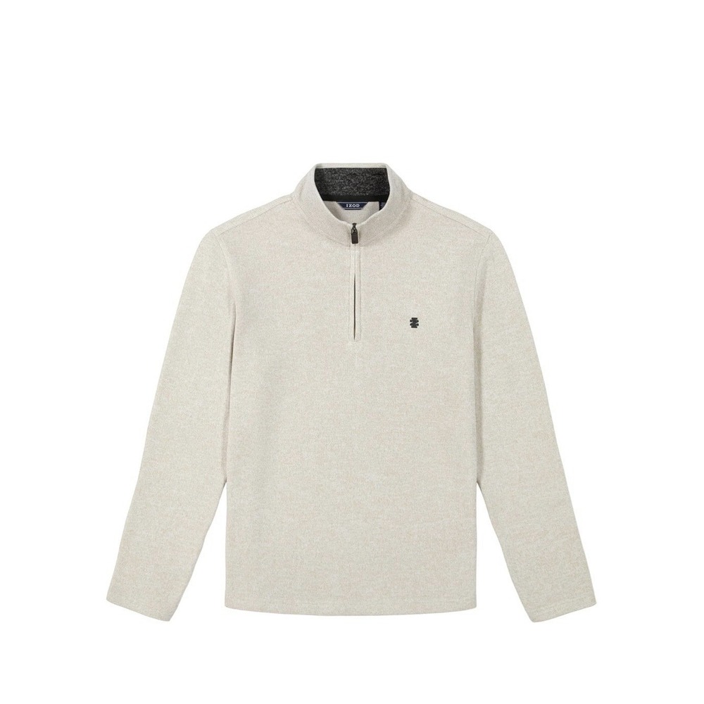 Mens Izod Rock Heather  Sweater Fleece 1/4 Zip , Comfort + Performance  Size XL